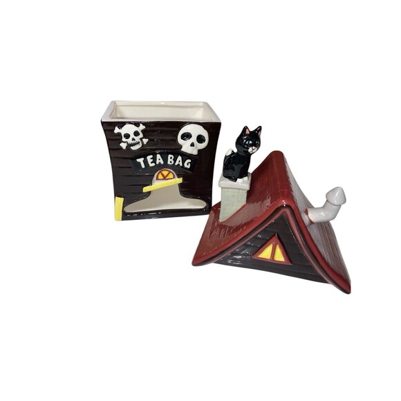 Cat On Roof Tea Bag Holder - Picture 6 of 6